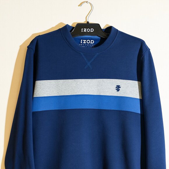 ADVANTAGE PERFORMANCE COLORBLOCK CREWNECK FLEECE - MEDIEVAL BLUE - Picture 5 of 8